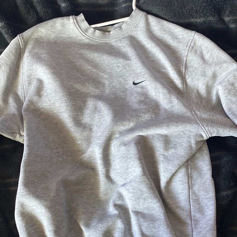 vintage Nike Crew neck sweater gray
